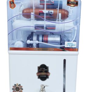 AQUA LIBRA WITH DEVICE White Color Water Purifier with RO+COPPER+UV+UF+TDS CONTROLLER Purifier for Home For Kitchen